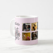 Moederdag foto collage beste mam ooit aandenken koffiemok (Voorkant links)