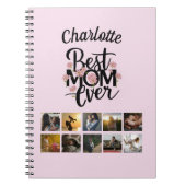 Moederdag foto collage beste mam ooit aandenken notitieboek (Voorkant)