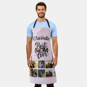 Moederdag foto collage beste mam ooit aandenken schort (Gedragen)