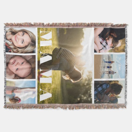 Moederdag Foto Collage Mama Deken (Voorkant)