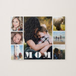 Moederdag Foto Collage mama Legpuzzel<br><div class="desc">7 foto's,  6 vierkantjes en één standaardportretformaatrichtlijn. Ook beschikbaar als wenskaart.</div>