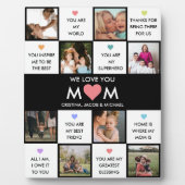 Moederdag foto collage met beste mam citaten fotoplaat (Voorkant)