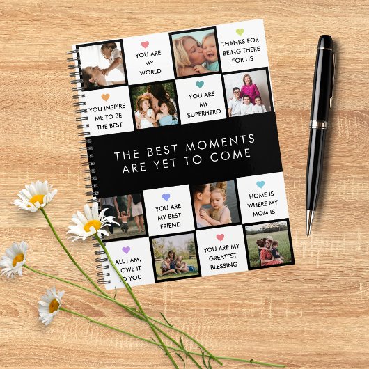 Moederdag foto collage met beste mam citaten planner