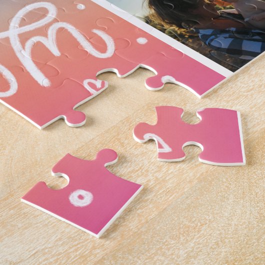 Moederdag Foto Collage Super Mam Lettering Legpuzzel (Zijkant)