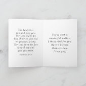 Moederdag Foto Dit is de Dag Christelijke Bijbel Feestdagen Kaart (Binnen)