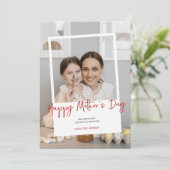 Moederdag Foto Feestdagenkaart (Staand voorkant)