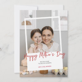 Moederdag Foto Feestdagenkaart