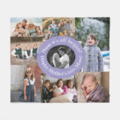 Moederdag-foto Fleece Deken (Voorkant (Horizontaal))