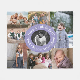 Moederdag-foto Fleece Deken