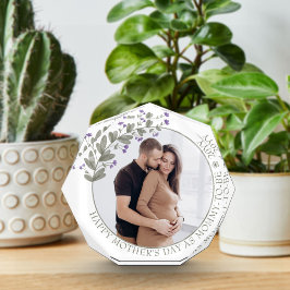 Moederdag Foto gemaakt met Paarse Wilde Bloem