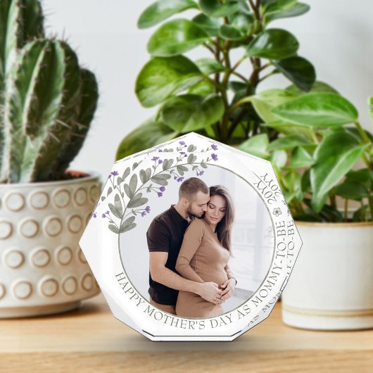 Moederdag Foto gemaakt met Paarse Wilde Bloem