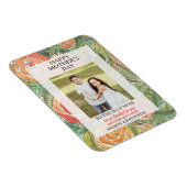 Moederdag Foto Gift  Floral Rozen Magneet (Rechterzijde)