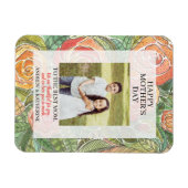 Moederdag Foto Gift  Floral Rozen Magneet (Horizontaal)