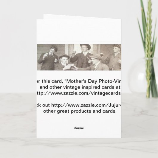 Moederdag foto -  kaart (Achterkant)