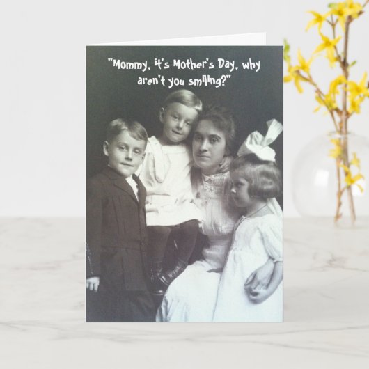 Moederdag foto -  kaart (Gele Bloem)