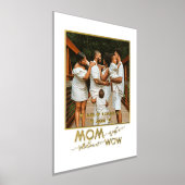 Moederdag Foto, Modern Script Text Gold Silver Folie Afdrukken (Laagn)