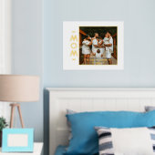 Moederdag Foto, Modern Script Text Gold Silver Folie Afdrukken (Insitu (Slaapkamer))