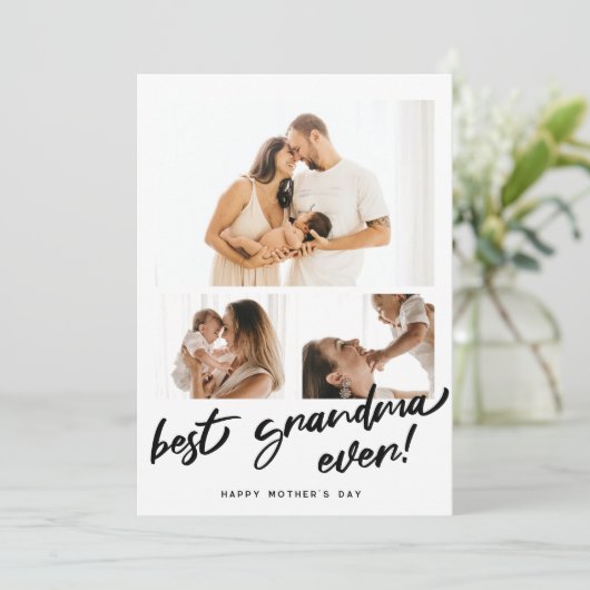 Moederdag Foto Personaliseer Oma Kaart (Staand voorkant)