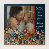 Moederdag Foto Puzzel Paddenstoelen Wildflowers (Verticaal)