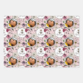 Moederdag foto Queen Bee Floral Inpakpapier Vel (Voorkant 2)