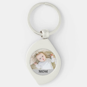 Moederdag Foto van je Mum Key Ring Sleutelhanger