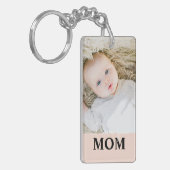 Moederdag Foto van je Mum Key Ring Sleutelhanger (Voorkant Links)
