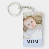 Moederdag Foto van je Mum Key Ring Sleutelhanger (Voorkant)