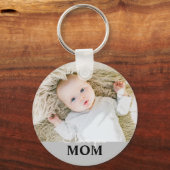 Moederdag Foto van je Mum Key Ring Sleutelhanger (Voorkant)