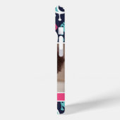 Moederdag Foto van Navy en Pink Ikat Paisley Case-Mate iPhone Case (Achterkant / Links)