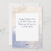 Moederdag Foto Verheug je op Bijbel Modern Flat Ka Feestdagenkaart (Achterkant)