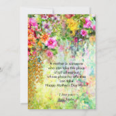 Moederdag Foto Waterverf Land Tuin Naam Feestdagenkaart (Achterkant)