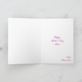 Moederdag Foto Wenskaart Kaart (Binnen)