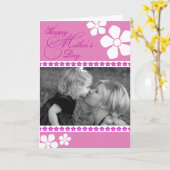 Moederdag Foto Wenskaart Kaart (Gele Bloem)