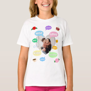 Moederdag Foto Woordwolken Beste Moeder Moeder T-shirt