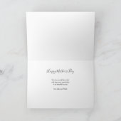 Moederdag Foto XOXO Sunny Blue Card Feestdagen Kaart (Binnen)