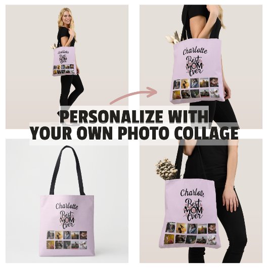 Moederdag Fotocollage Beste Moeder Ooit Aandenken Tote Bag