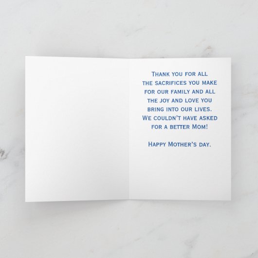 Moederdag Fotocollage Kaart (Binnen)