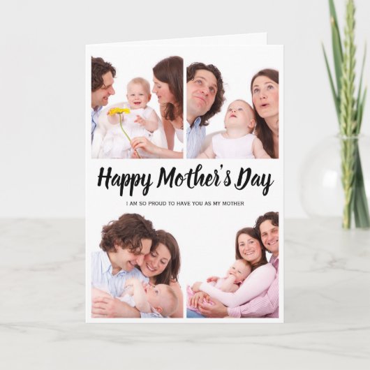 Moederdag Fotocollage Kaart (Voorkant)