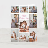 Moederdag Fotocollage van Daughter Kaart (Voorkant)