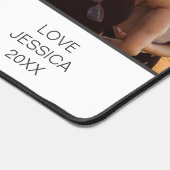 Moederdag Fotocollage Wit Elegant Custom Bureaumat (Hoek)