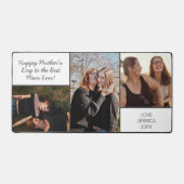 Moederdag Fotocollage Wit Elegant Custom Bureaumat (Voorkant)