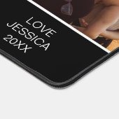 Moederdag Fotocollage Zwart Eenvoudig Aangepast Bureaumat (Hoek)