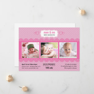 Moederdag fotografie mini-sessie sjabloon