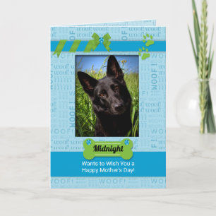 Moederdag Fotokaart van Dog Blue Kaart