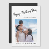 Moederdag fotokaarten magnetische uitnodiging (Voorkant / Achterkant)