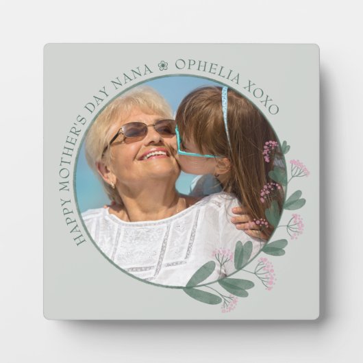 Moederdag Fotoroze Afbeelding Lijst Fotoplaat (Voorkant)