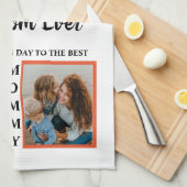 Moederdag foto's tonen collage voor moeder theedoek (Quarter Fold)