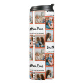 Moederdag foto's tonen collage voor moeder thermosbeker (Gedraaid links)