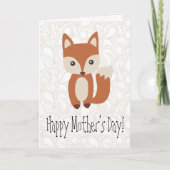 Moederdag Fox Greep Kaart (Voorkant)