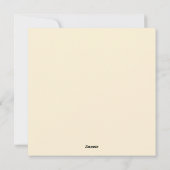 Moederdag Foxes Feestdagenkaart (Achterkant)